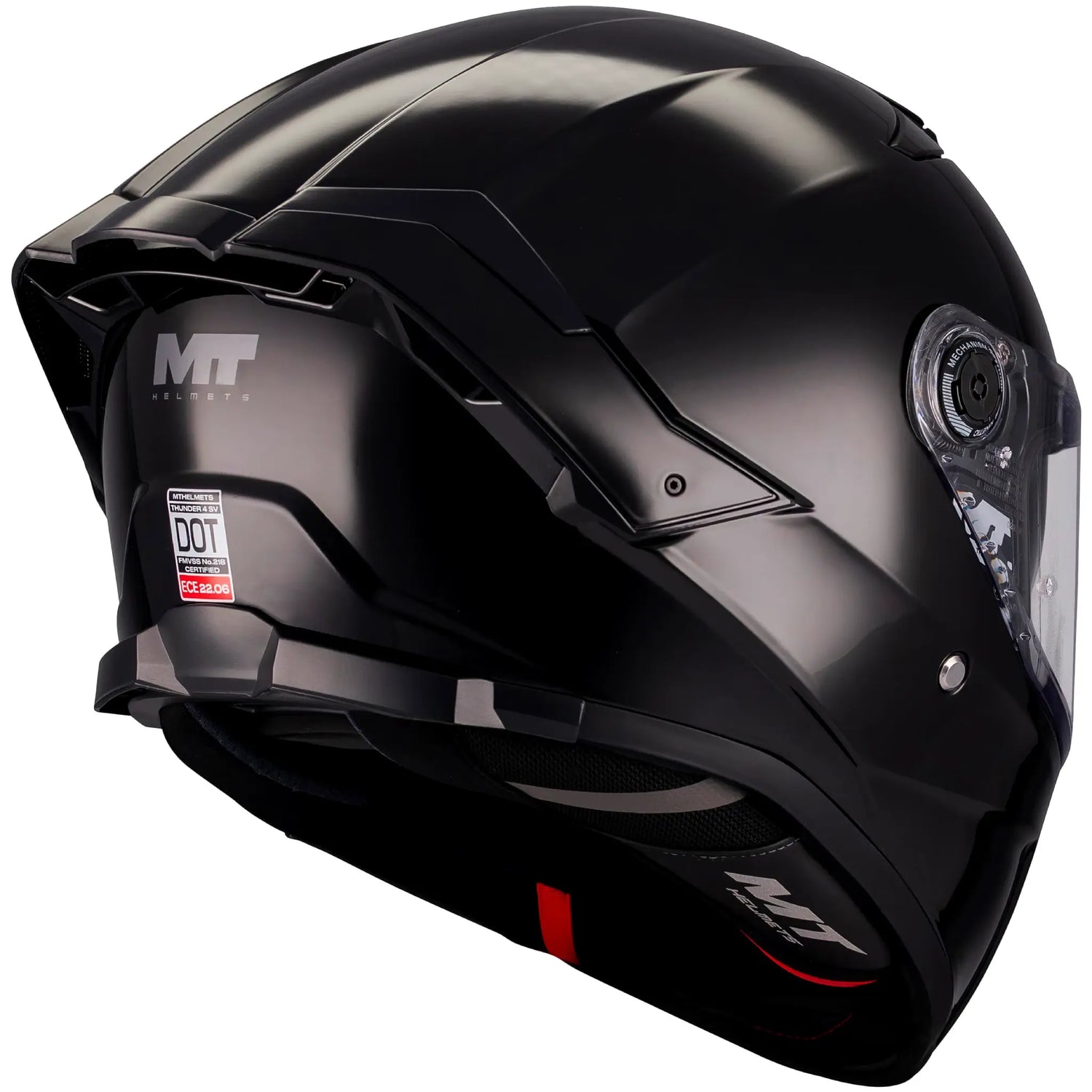 Casco MT Thunder 4 SV Pure A1 - Negro Brillo