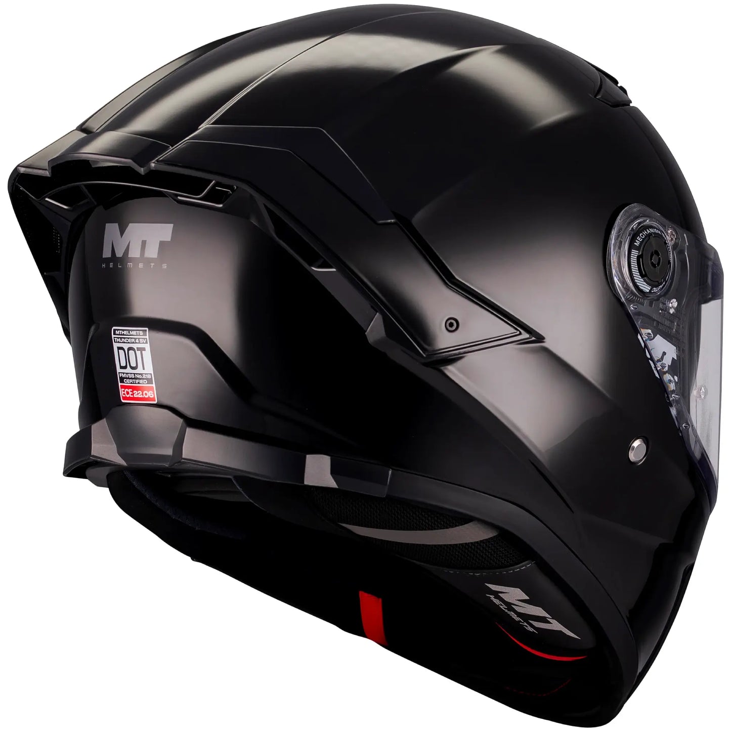 Casco MT Thunder 4 SV Pure A1 - Negro Brillo