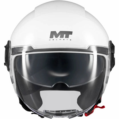 Casco MT Viale SV S Pure A0 - Blanco Brillo