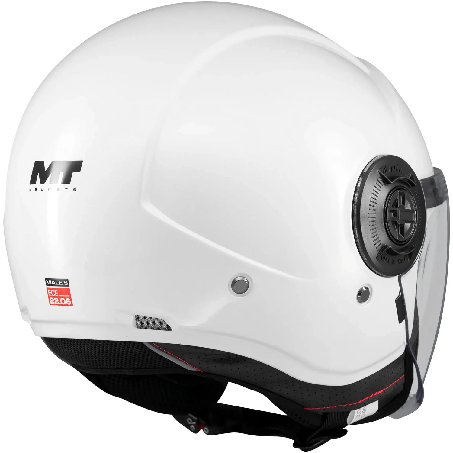 Casco MT Viale SV S Pure A0 - Blanco Brillo