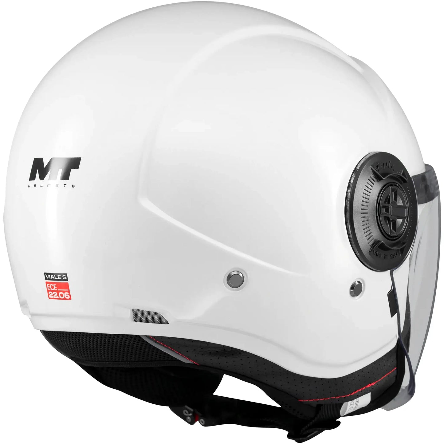 Casco MT Viale SV S Pure A0 - Blanco Brillo