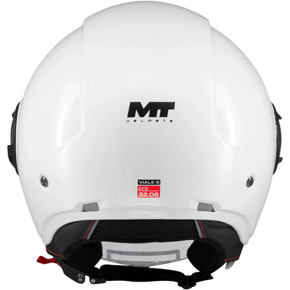 Casco MT Viale SV S Pure A0 - Blanco Brillo