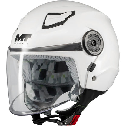 Casco MT Lite Pure A0 - Blanco Brillo