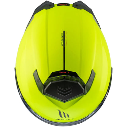 Casco MT Atom 2 SV Solid A3 - Amarillo Fluo