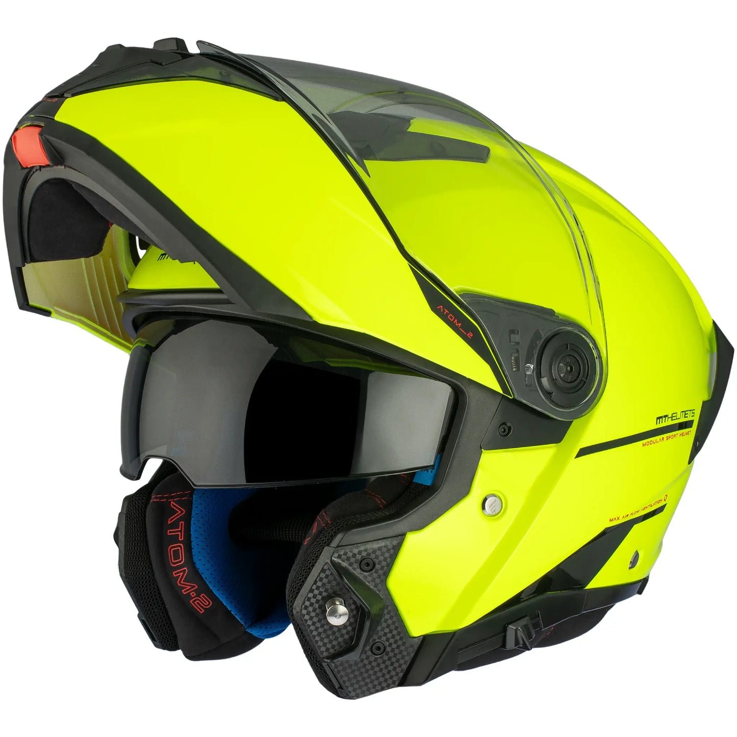 Casco MT Atom 2 SV Solid A3 - Amarillo Fluo