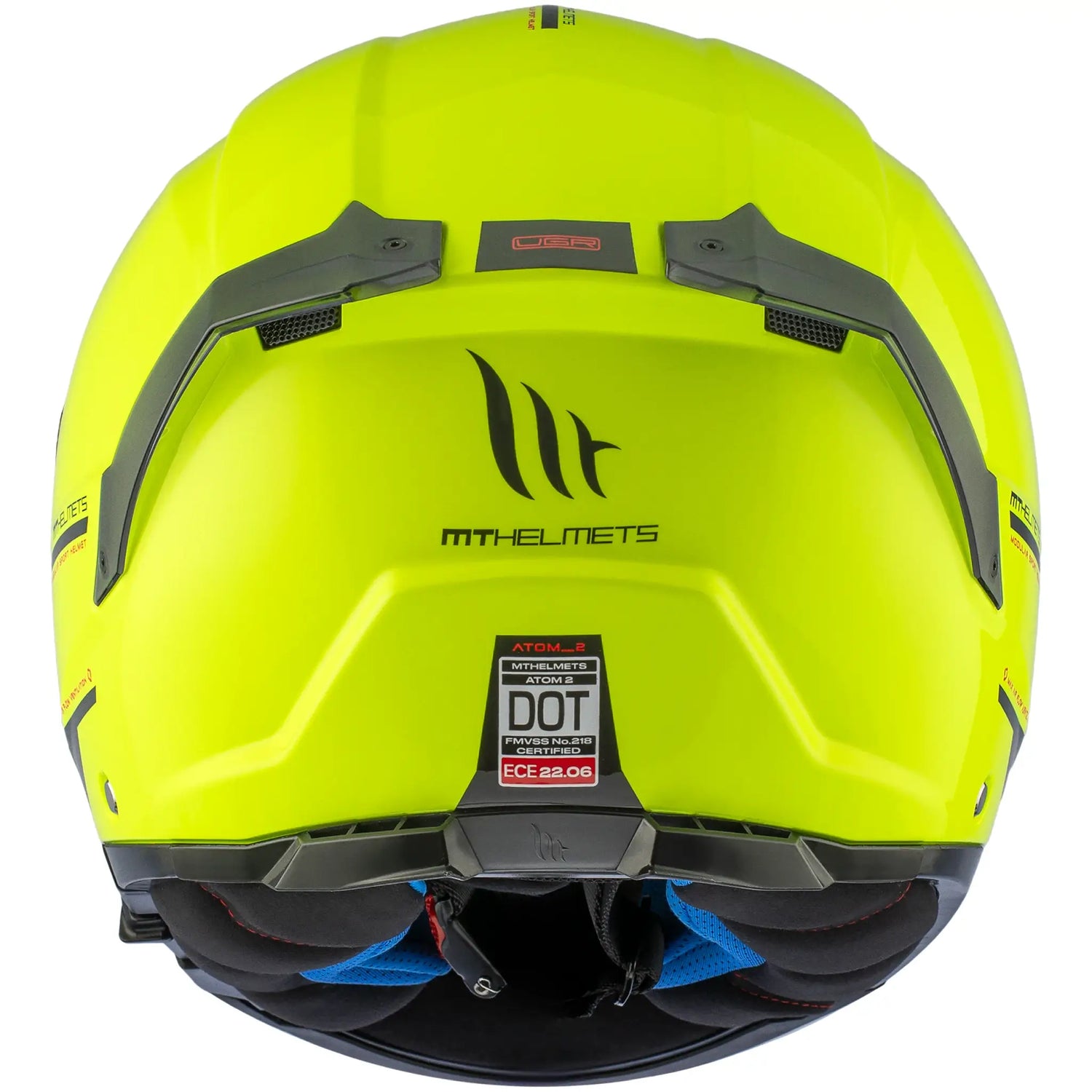 Casco MT Atom 2 SV Solid A3 - Amarillo Fluo