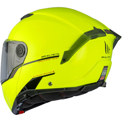 Casco MT Atom 2 SV Solid A3 - Amarillo Fluo
