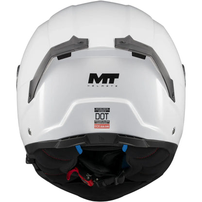 Casco MT Atom 2 SV Pure A0 - Blanco Brillo