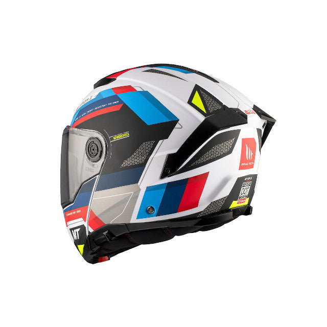 Casco modular MT Helmets Atom 2 SV Bast A0 negro/azul/blanco perla