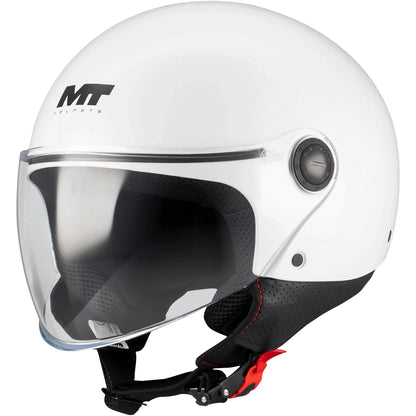Casco MT Street S Pure A0 - Blanco Brillo