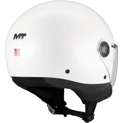 Casco MT Street S Pure A0 - Blanco Brillo