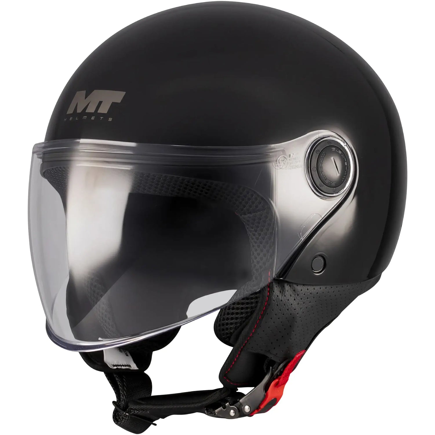 Casco MT Street S Pure A1 - Negro Brillo