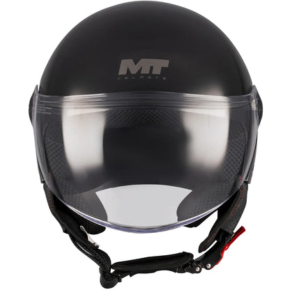 Casco MT Street S Pure A1 - Negro Brillo