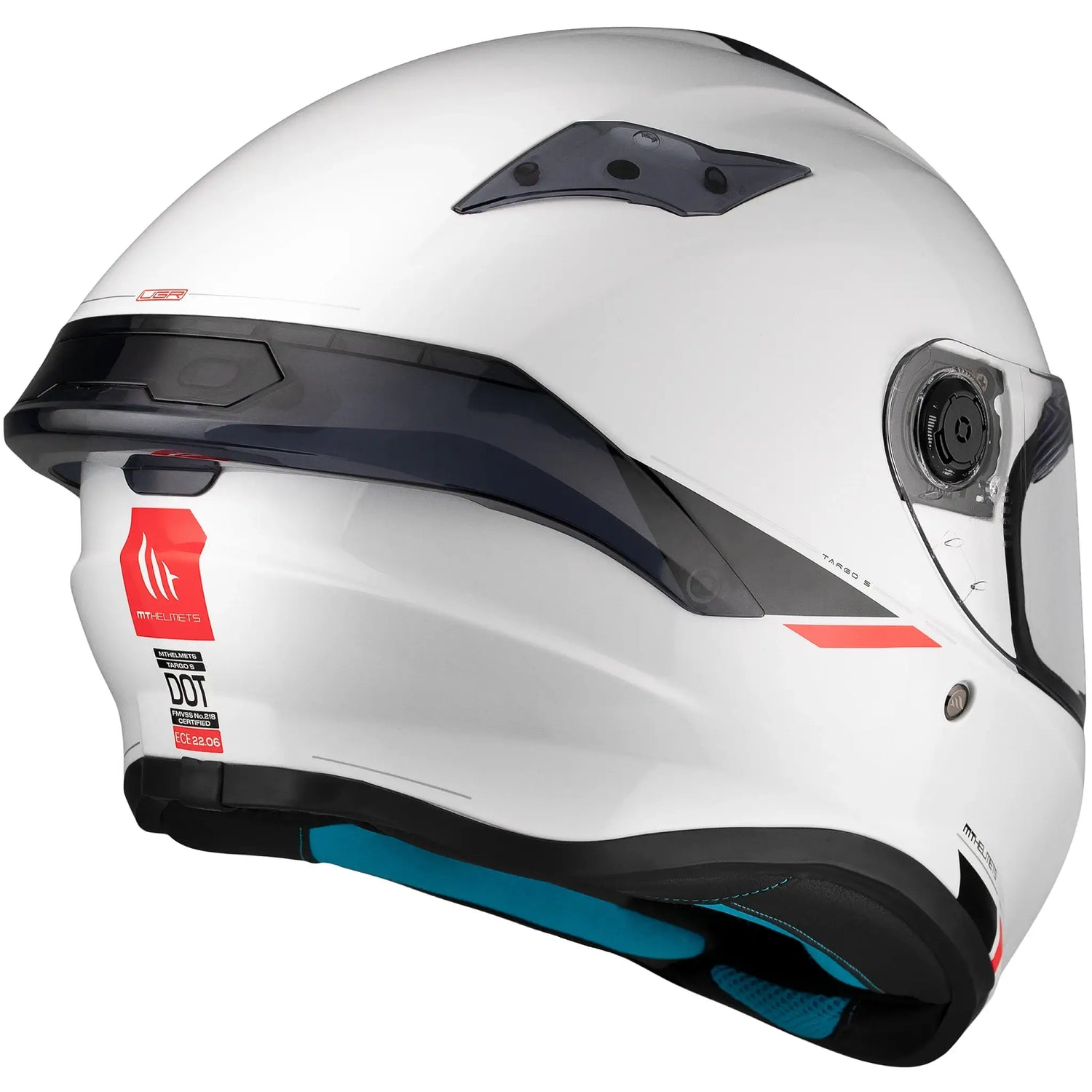 Casco MT Targo S Solid A0 - Blanco
