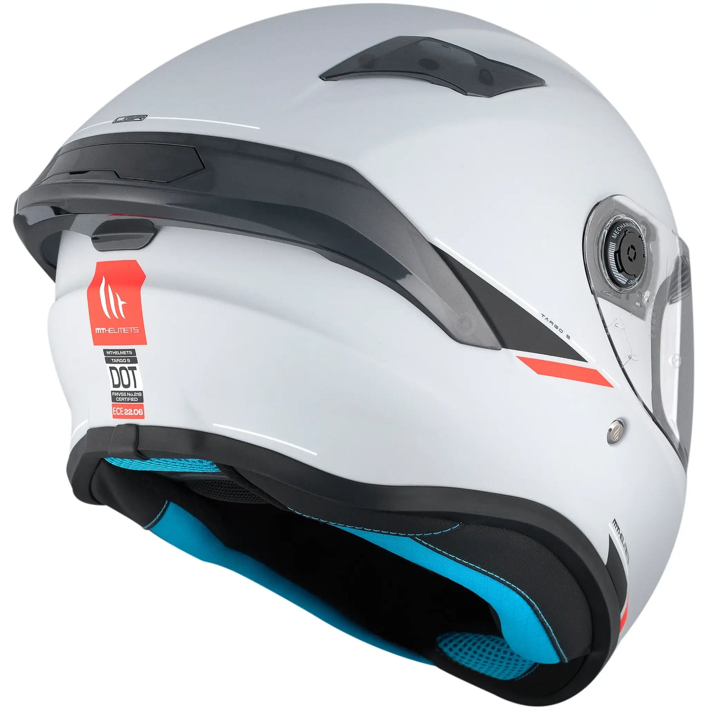 Casco MT Targo S Solid A12 - Gris Brillo