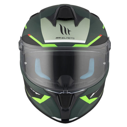 Casco MT Helmets FF106B Targo S Kay verde mate-negro