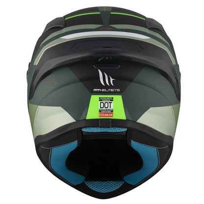 Casco MT Helmets FF106B Targo S Kay verde mate-negro