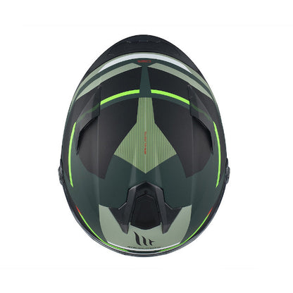 Casco MT Helmets FF106B Targo S Kay verde mate-negro
