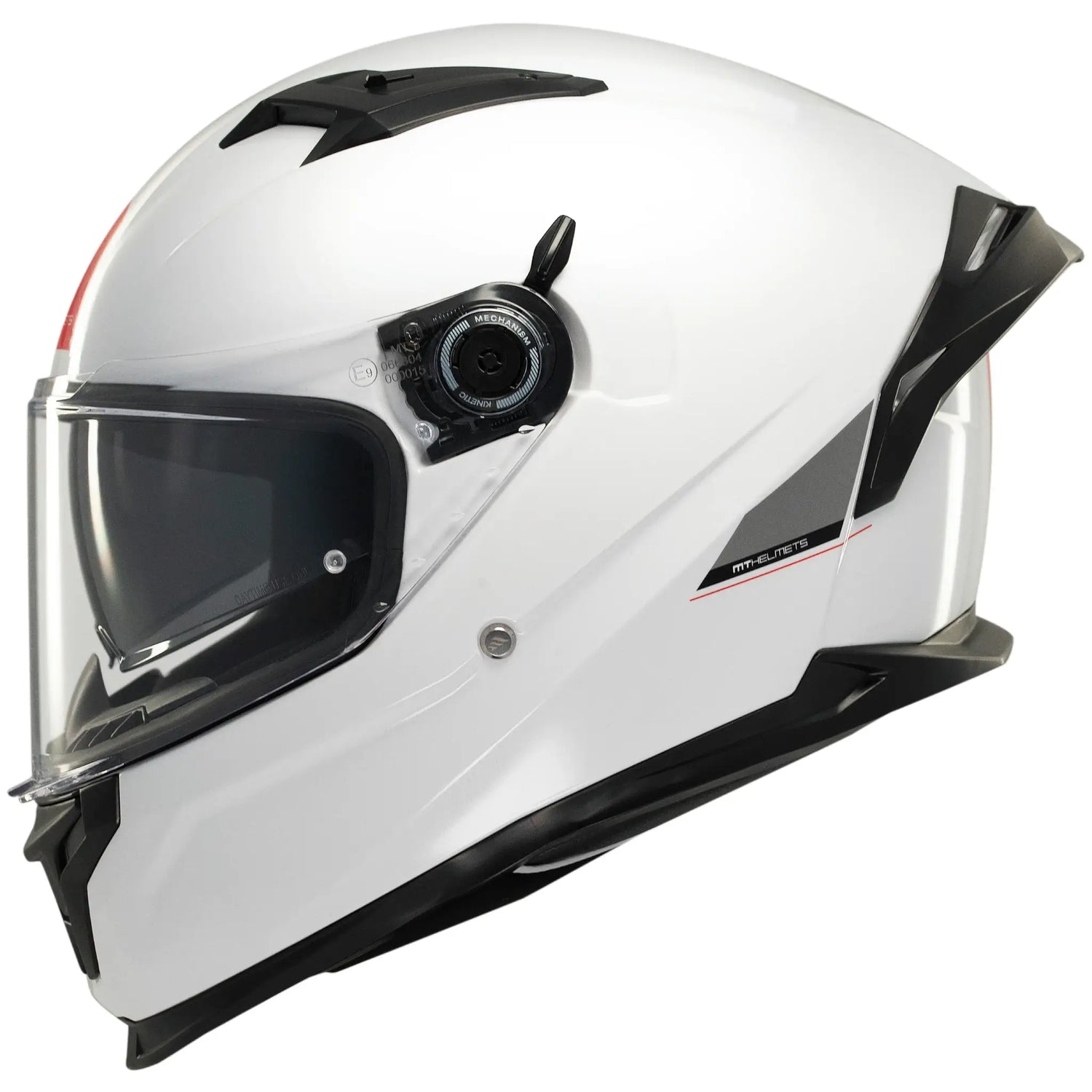 Casco MT Braker SV Solid A0 - Blanco Brillo