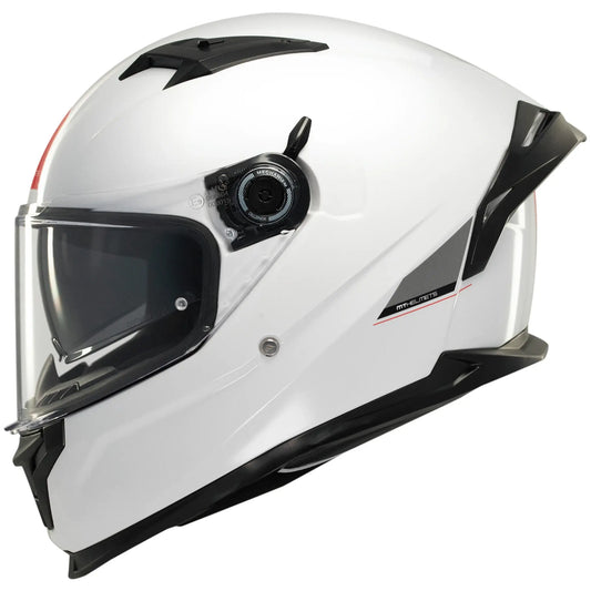 Casco MT Braker SV Solid A0 - Blanco Brillo