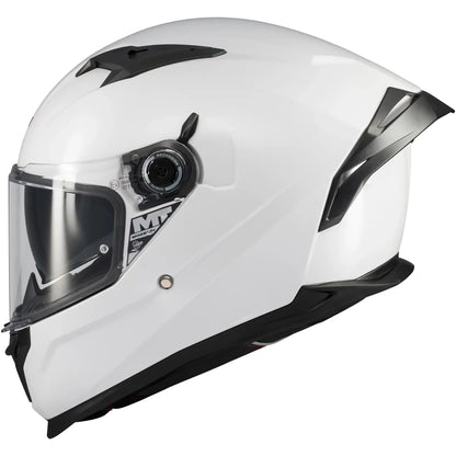Casco MT Braker SV Pure A0 - Blanco Brillo