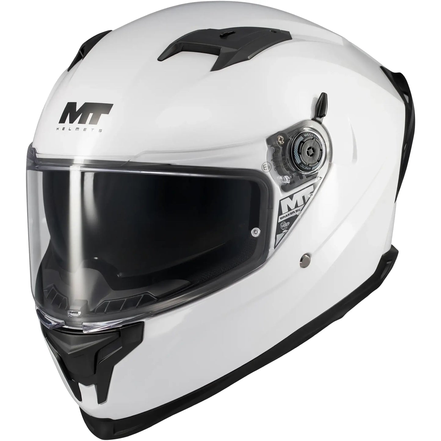 Casco MT Braker SV Pure A0 - Blanco Brillo
