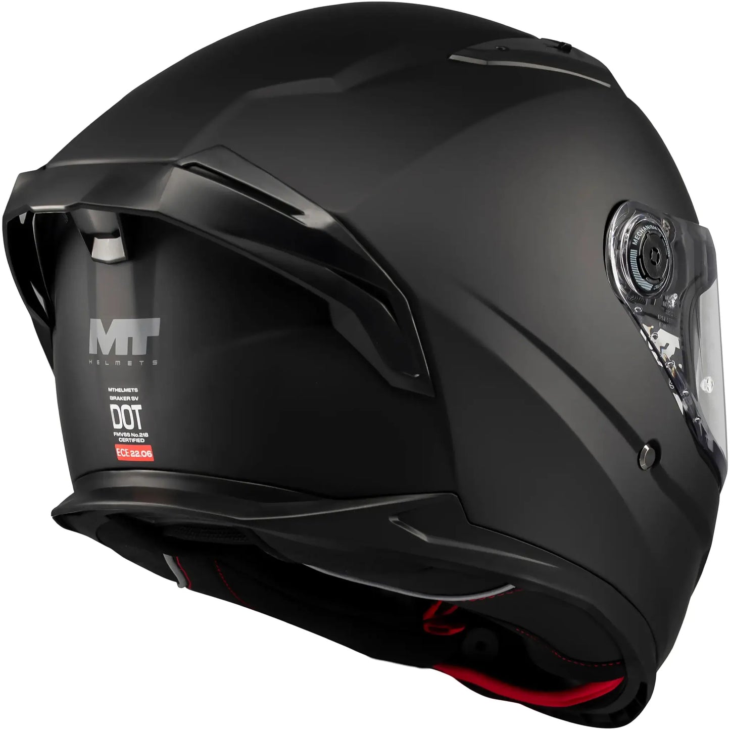 Casco MT Braker SV Pure A1 - Negro Mate