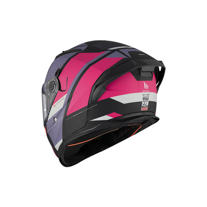 Casco integral MT Helmets Braker SV Chento B9 rosa/violeta mate