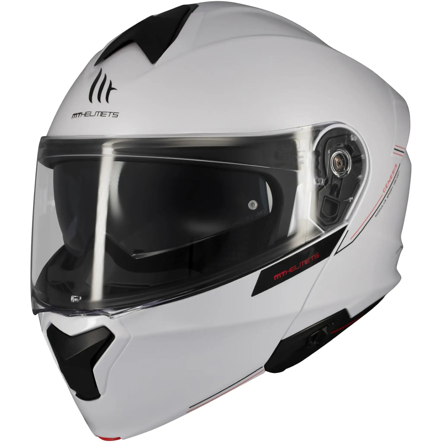 Casco MT Genesis SV Solid A0 - Blanco Brillo