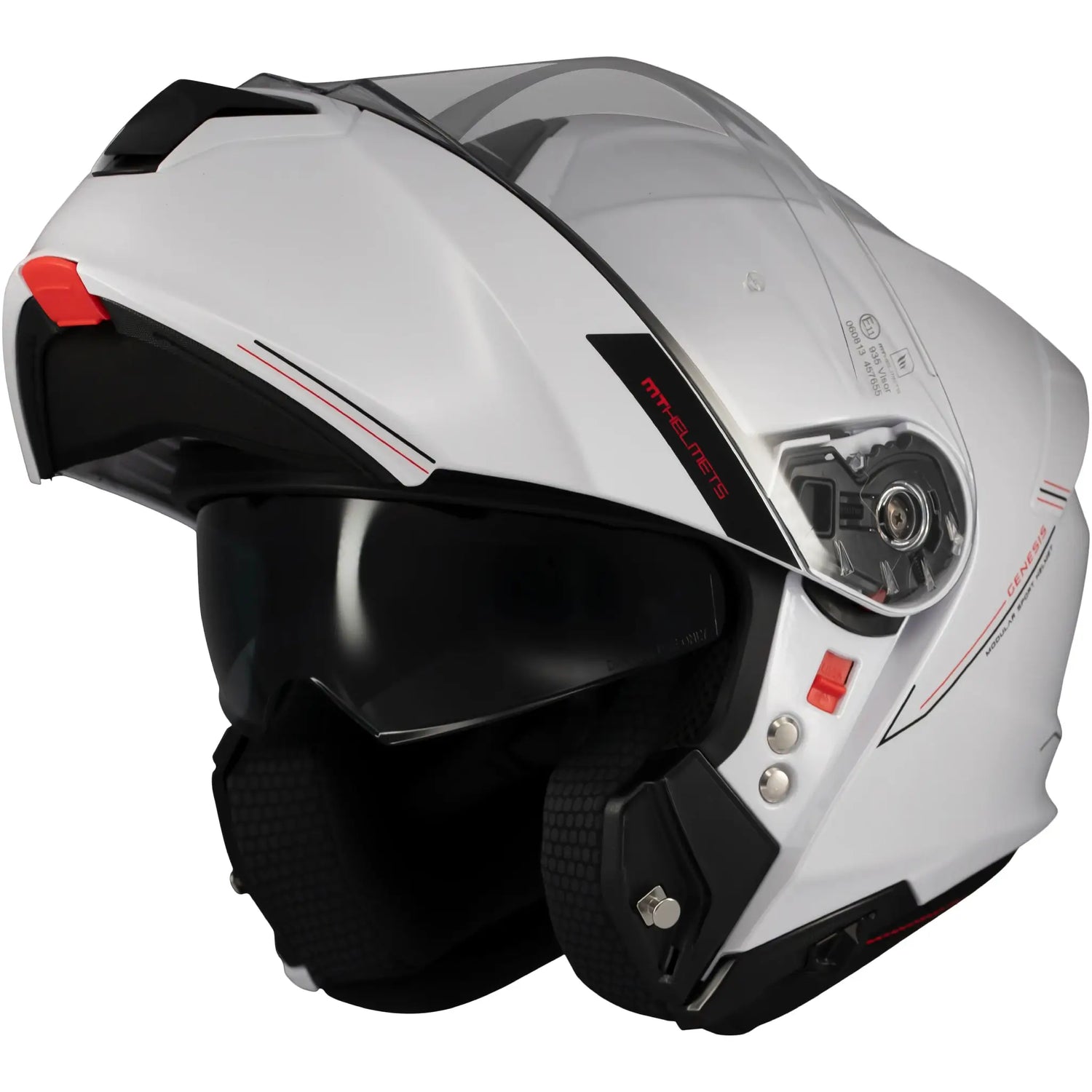Casco MT Genesis SV Solid A0 - Blanco Brillo