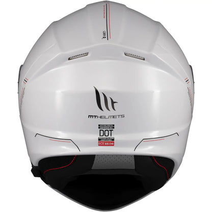 Casco MT Genesis SV Solid A0 - Blanco Brillo