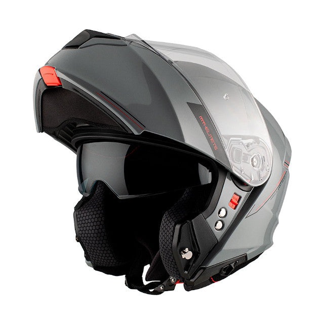 Casco modular MT Helmets Genesis SV Solid - gris brillo