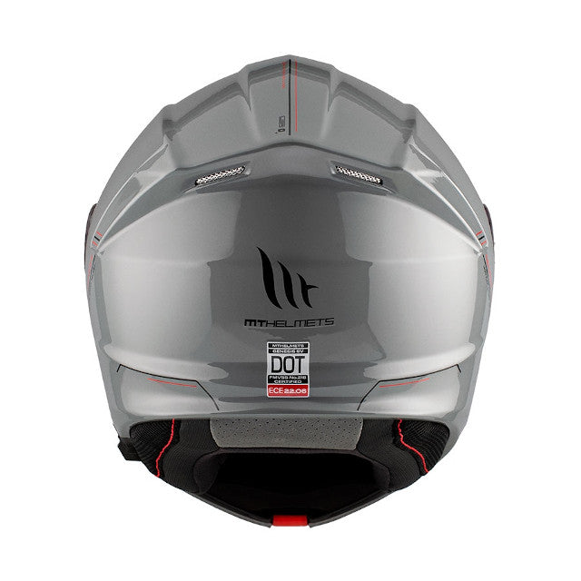 Casco modular MT Helmets Genesis SV Solid - gris brillo