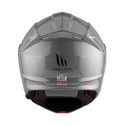 Casco modular MT Helmets Genesis SV Solid - gris brillo