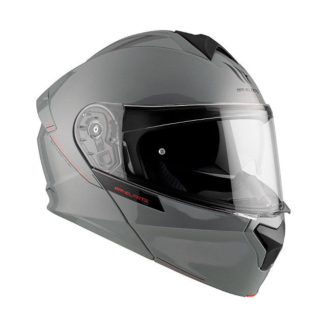 Casco modular MT Helmets Genesis SV Solid - gris brillo