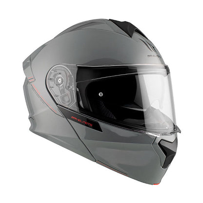 Casco modular MT Helmets Genesis SV Solid - gris brillo