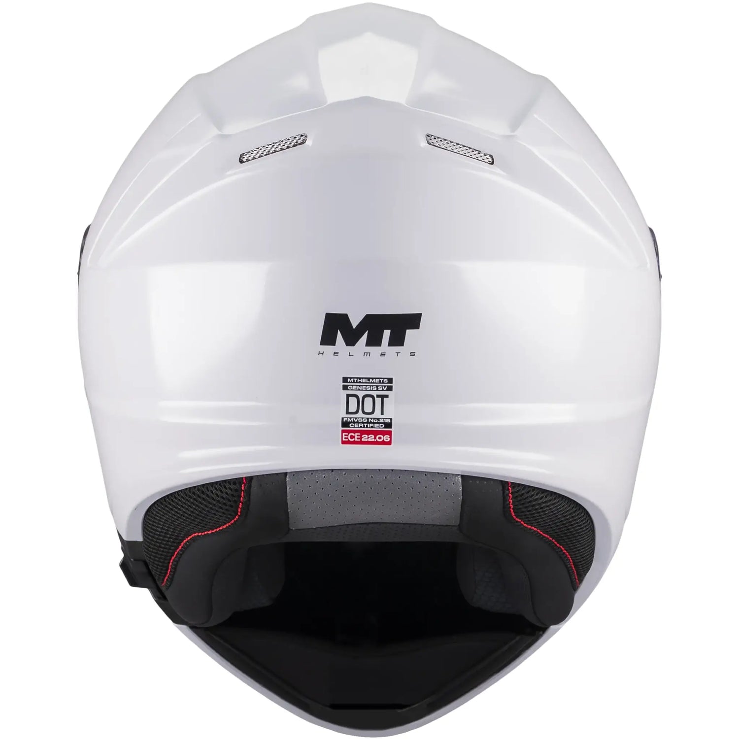 Casco MT Genesis SV Pure A0 - Blanco Brillo