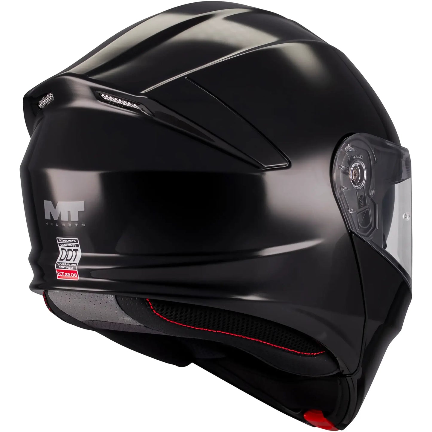 Casco MT Genesis SV Pure A1 - Negro Brillo