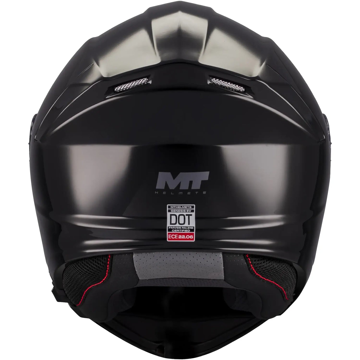 Casco MT Genesis SV Pure A1 - Negro Brillo