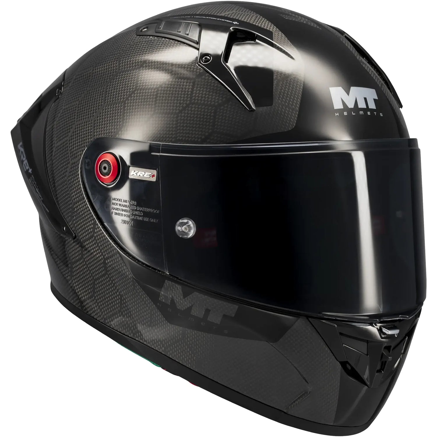 Casco MT KRE+ S Pure A1 - Carbono Brillo