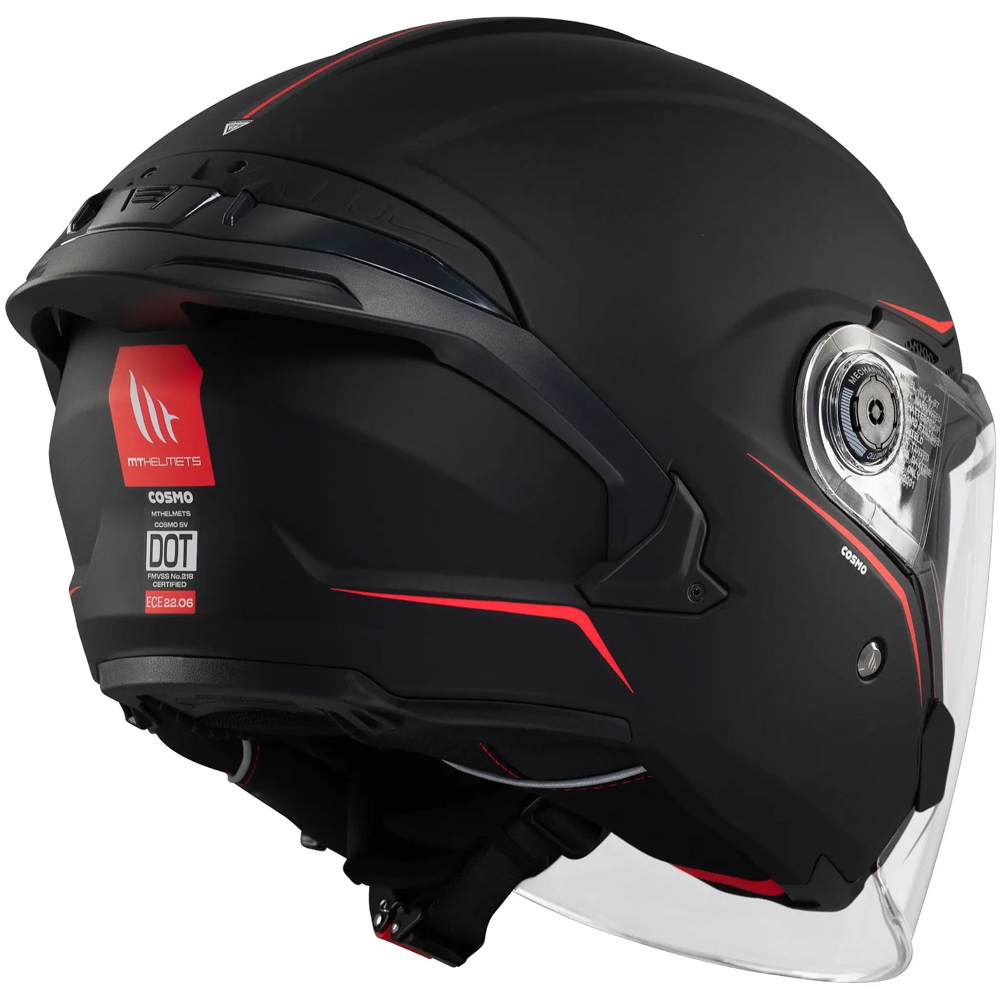 Casco MT Cosmo SV Solid A1 - Negro Mate