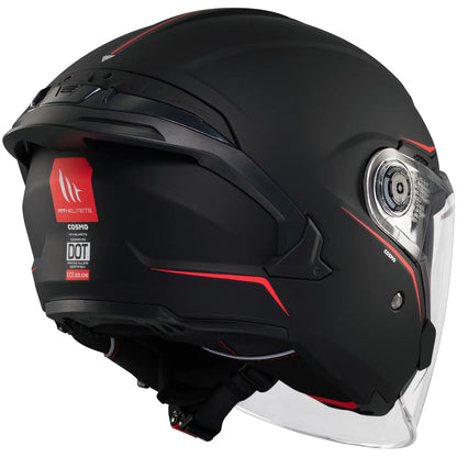 Casco MT Cosmo SV Solid A1 - Negro Mate