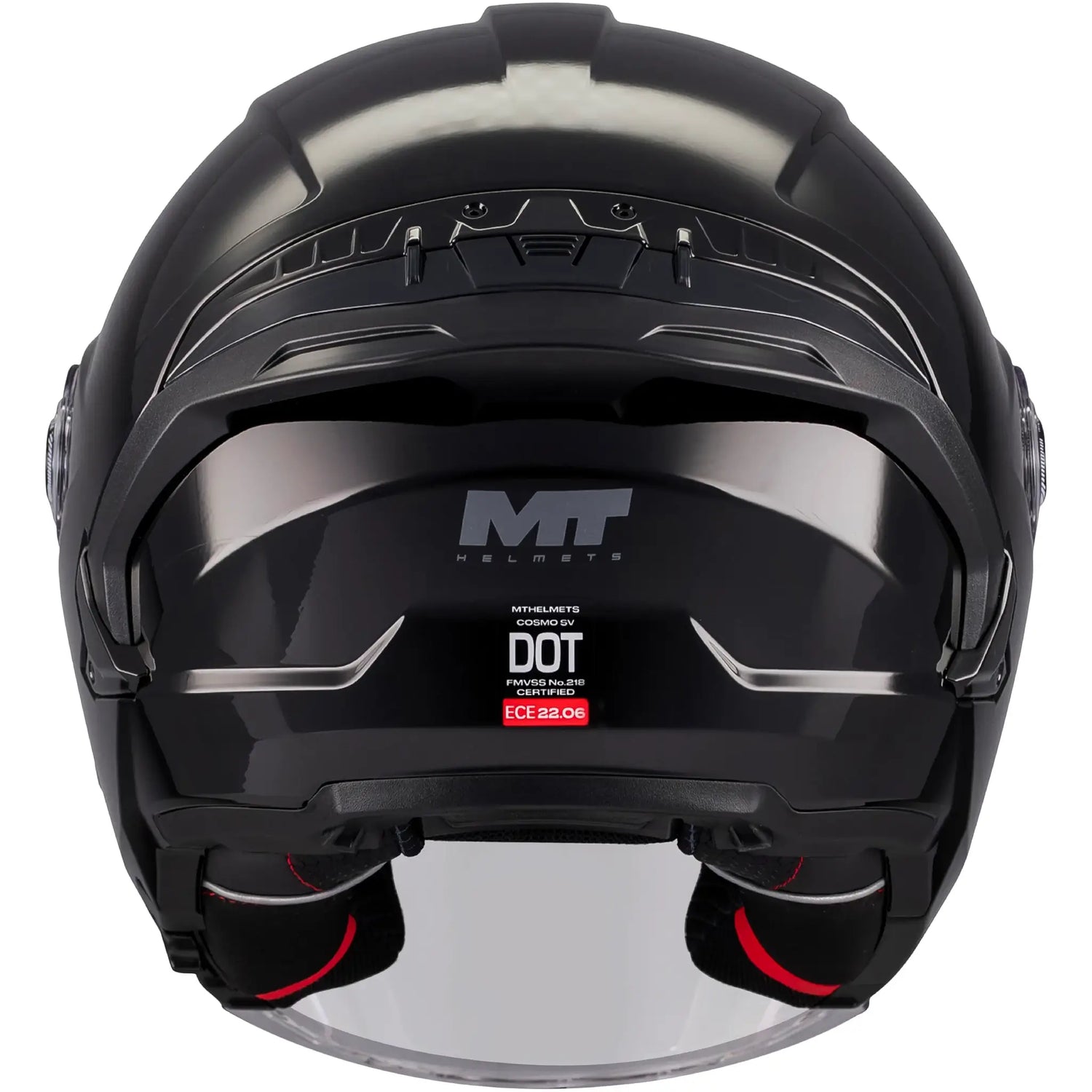 Casco MT Cosmo SV Pure A1 - Negro Brillo