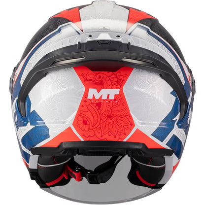 Jet helmet MT Cosmo SV Danish 26 Season C5 - Gray/Blue/Red Gloss