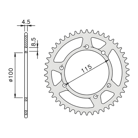 Cremalheira de transmissão Beta / Gilera / MH passo 420 IGM