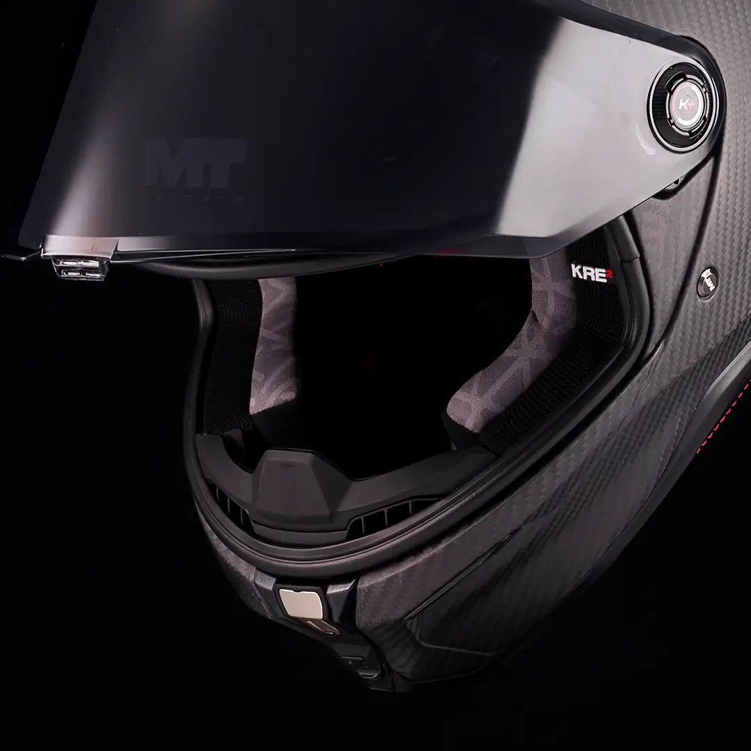 Casco MT KRE 2 PLUS FIM Racing#2 Pure A1 - Carbono Brillo