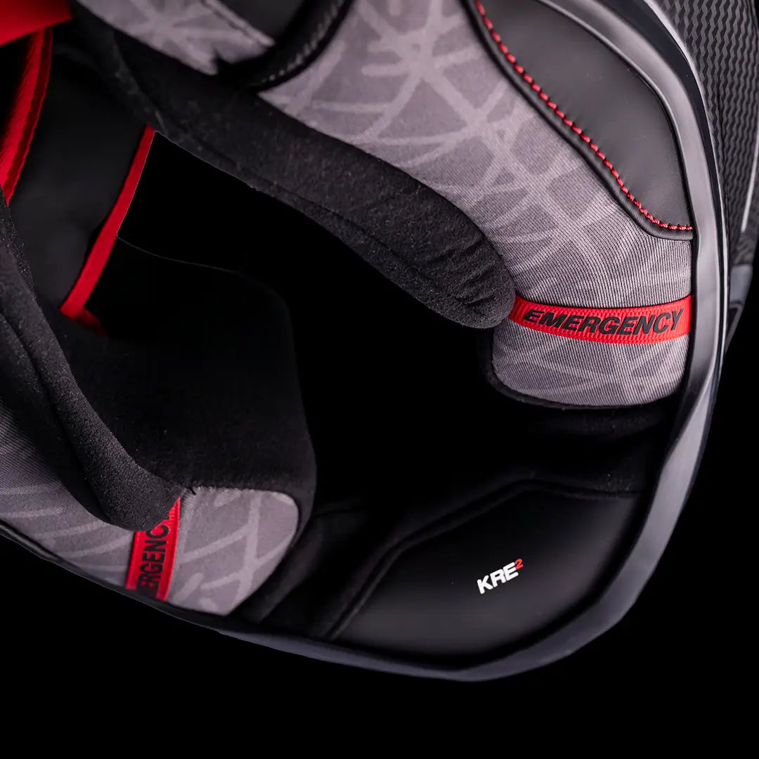 Casco MT KRE 2 PLUS FIM Racing#2 Pure A1 - Carbono Brillo