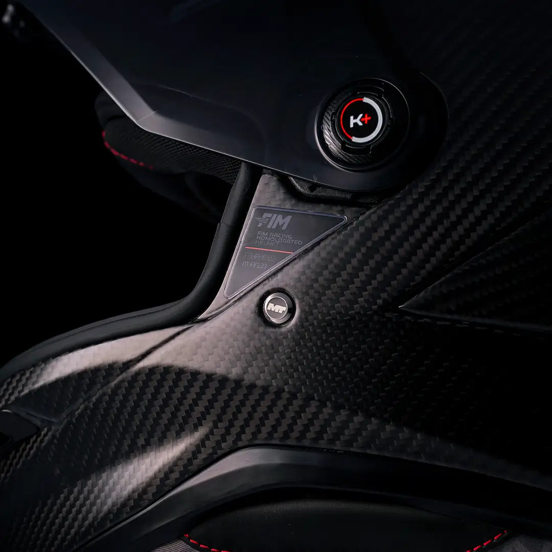 Casco MT KRE 2 PLUS FIM Racing#2 Pure A1 - Carbono Brillo