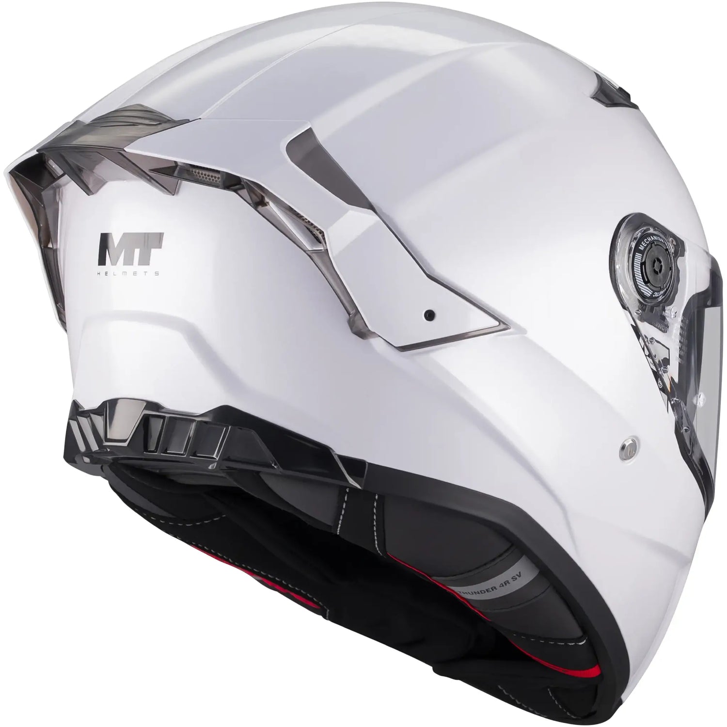 Casco MT Thunder 4 R SV Pure A0 - Blanco Brillo