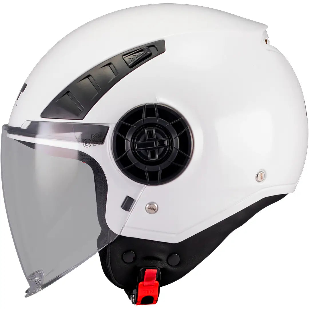 Casco MT Aeris Pure A0 - Blanco Brillo